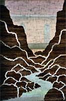 Mountains & River Transparency by Sandra Briney